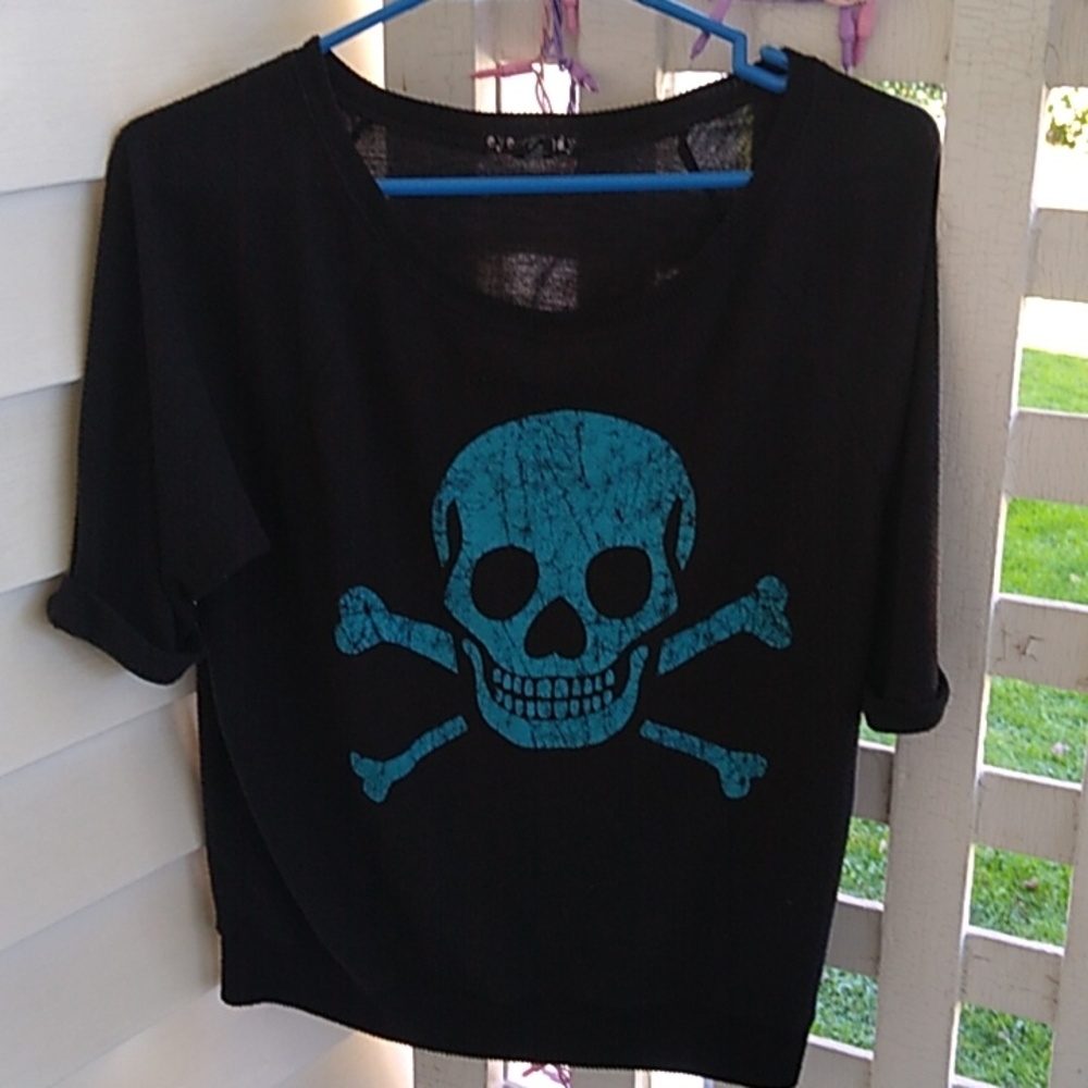 Eye Candy SKULL sweater Medium